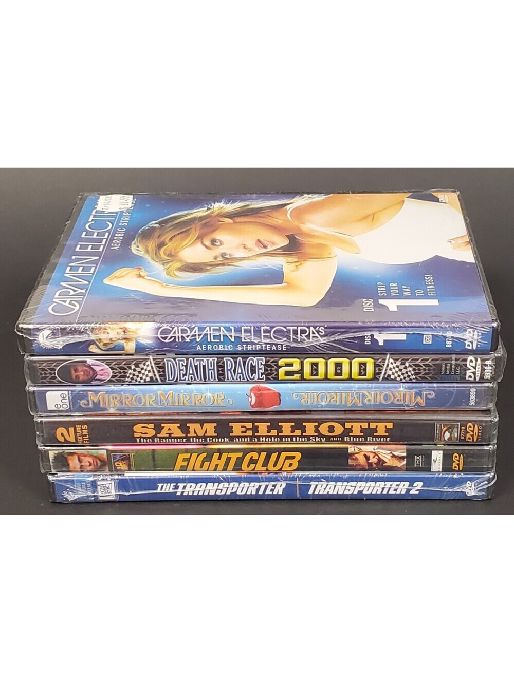 Mixed DVD Lot: Carmen Electra, Death Race 2000, Mirror Mirror, Sam Elliott+ New